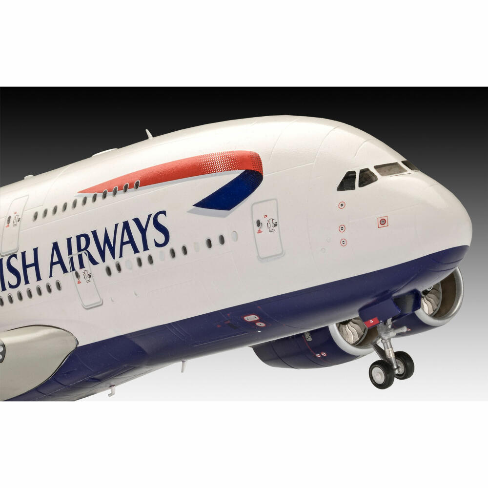 Revell Flugzeug-Modellbausatz Airbus A380-800 British Airways, 163 Teile, 1:144, 03922
