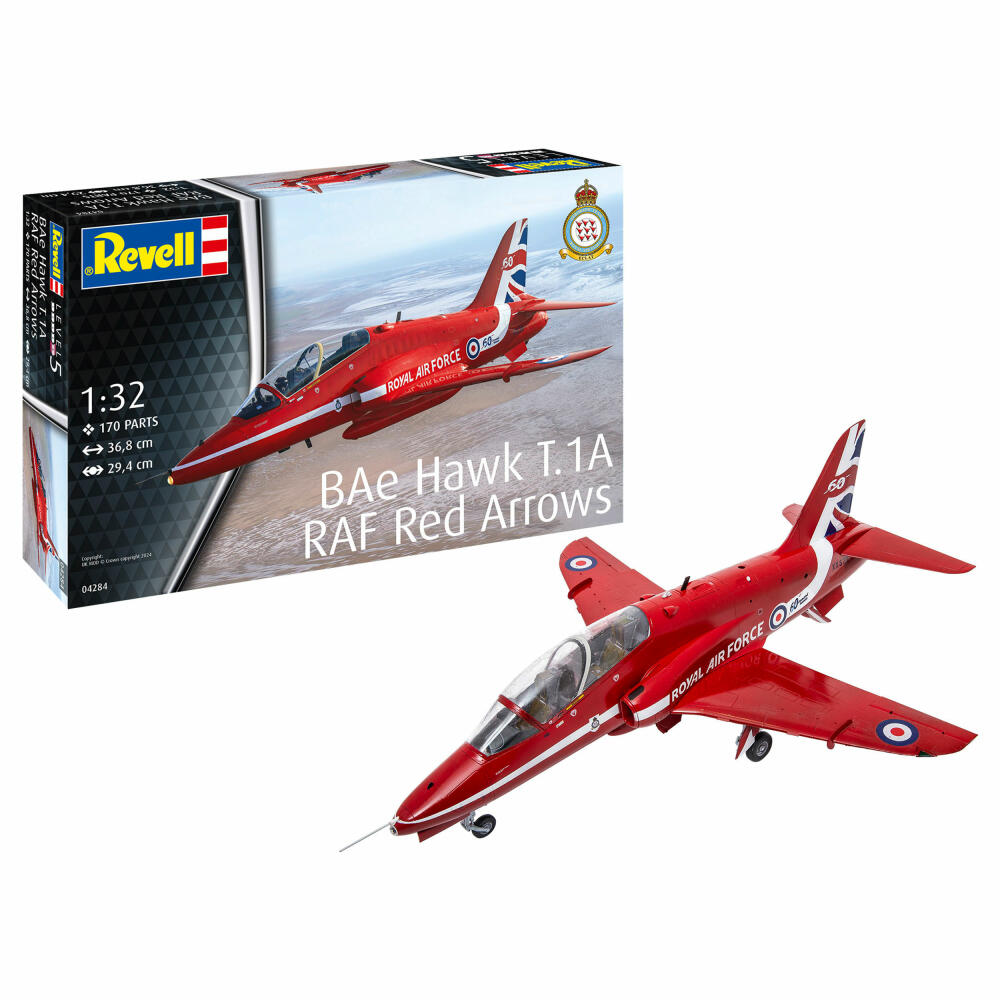 Revell Flugzeug-Modellbausatz BAe Hawk T.1A RAF Red Arrows, 170 Teile, 1:32, 04284