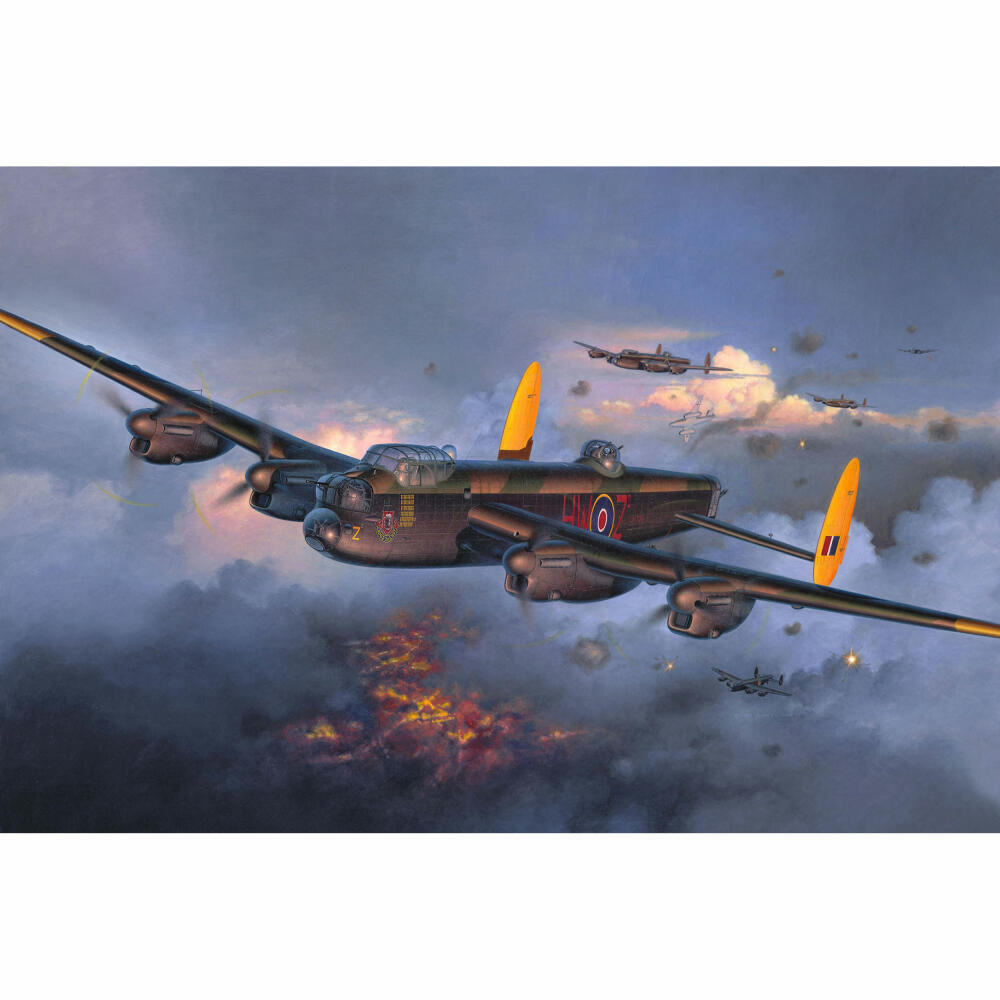 Revell Flugzeug-Modellbausatz Lancaster Mk.I/III, Bomber, 257 Teile, 1:72, 04300