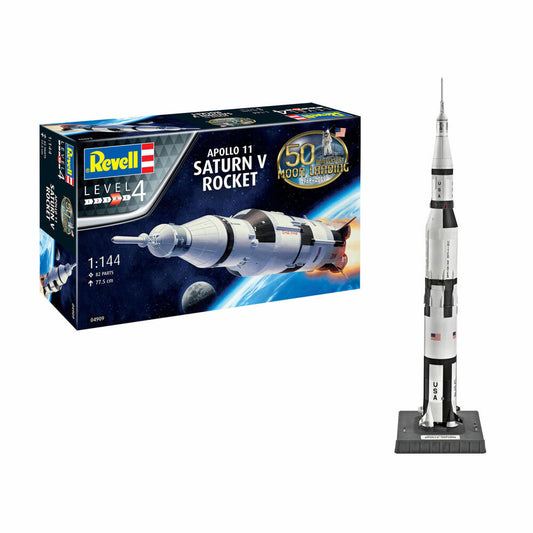Revell Raumfahrt-Modellbausatz Apollo Saturn V, 82 Teile, 1:144, 04909