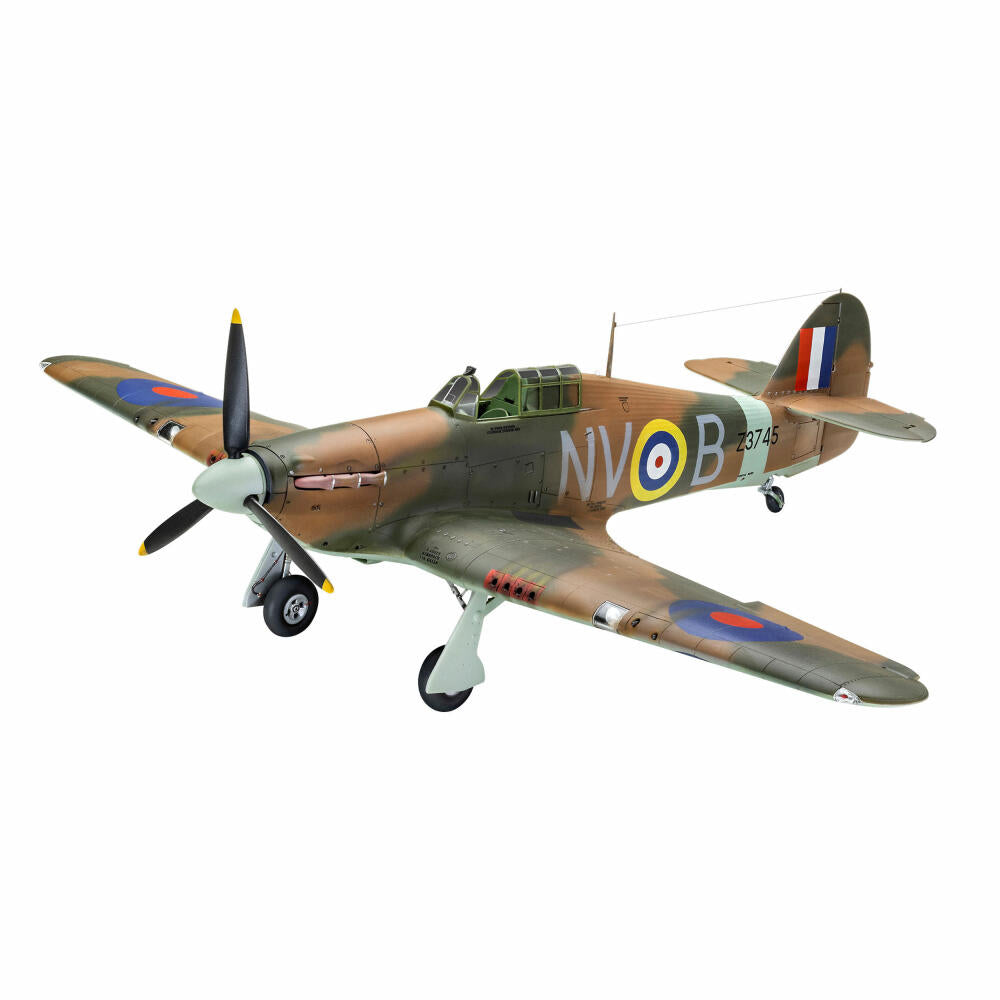 Revell Flugzeug-Modellbausatz Hawker Hurricane Mk IIb, 118 Teile, 1:32, 04968