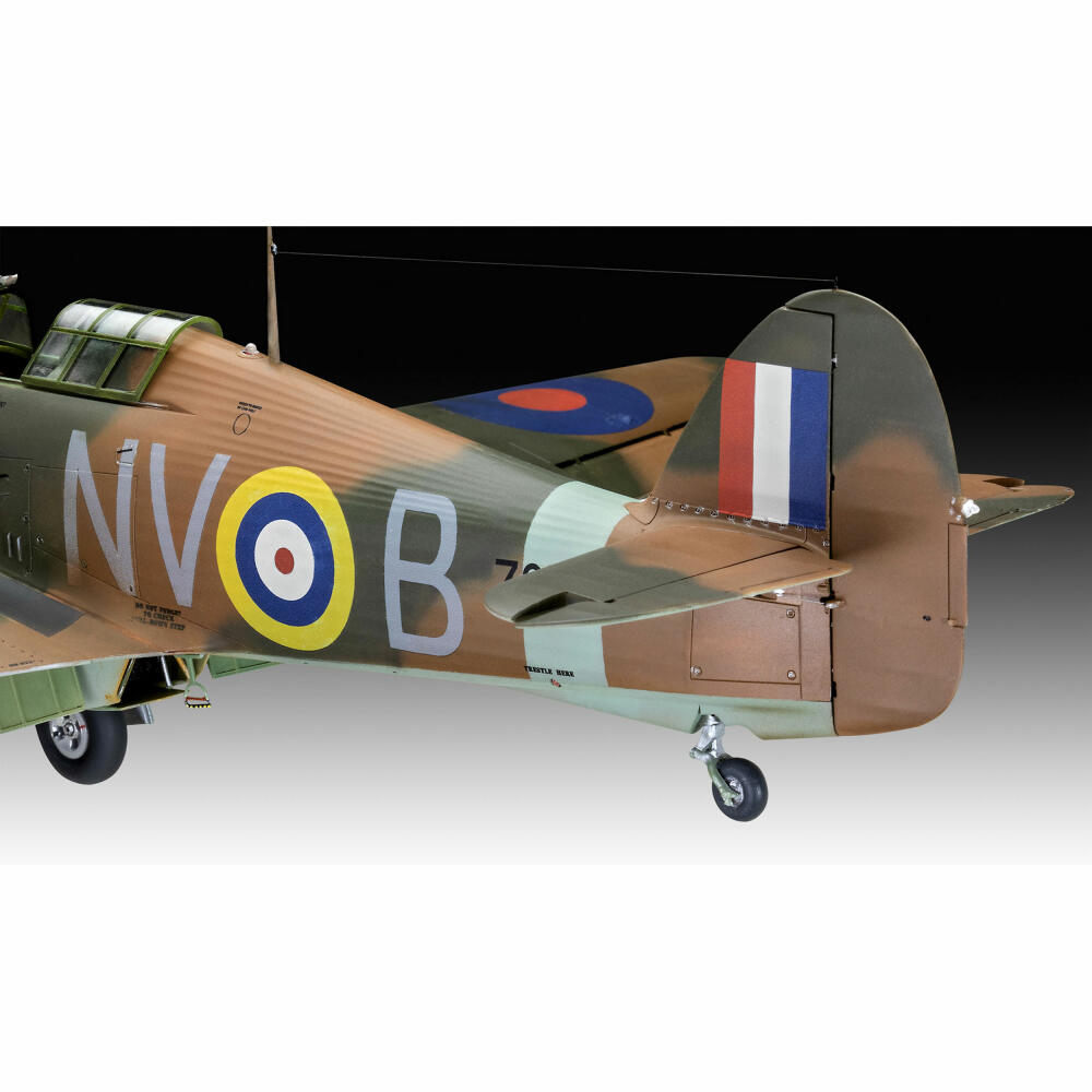 Revell Flugzeug-Modellbausatz Hawker Hurricane Mk IIb, 118 Teile, 1:32, 04968