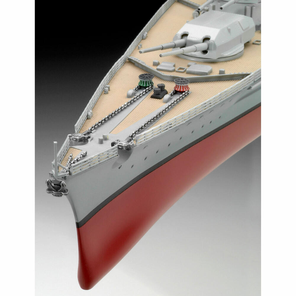 Revell Schiff-Modellbausatz Bismarck, Schlachtschiff, 659 Teile, 1:350, 05040
