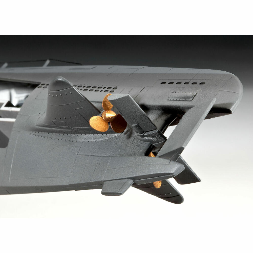 Revell Schiff-Modellbausatz Deutsches U-Boot Typ XXI mit Interieur, 50 Teile, 1:144, 05078