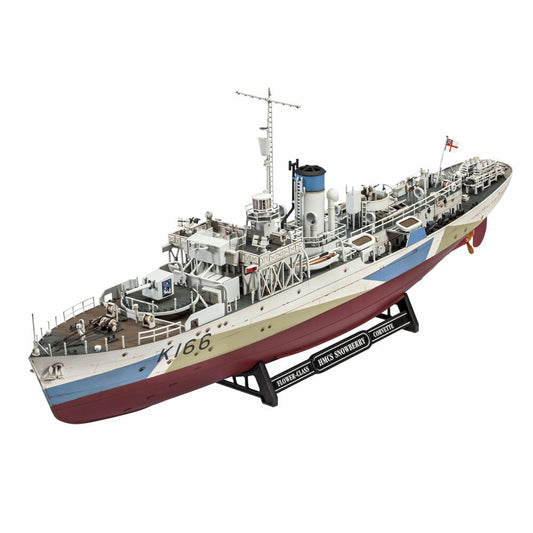 Revell Schiff-Modellbausatz Flower Class Corvette HMCS Snowberry, Korvette, 501 Teile, 1:144, 05132