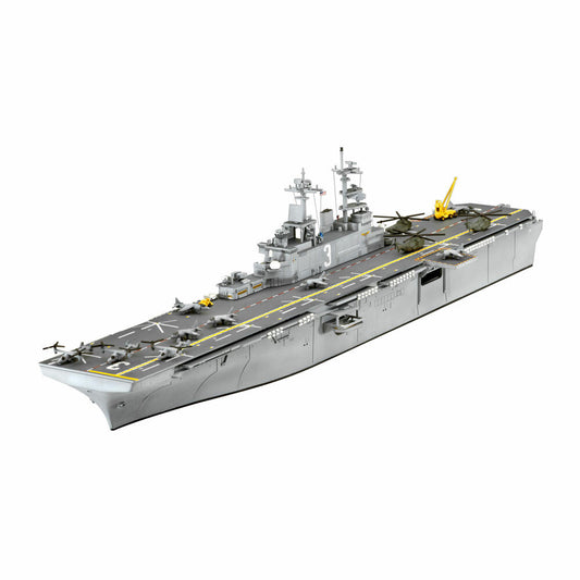 Revell Schiff-Modellbausatz US Navy Assault Carrier WASP Class, Landungsschiff, 142 Teile, 1:700, 05178