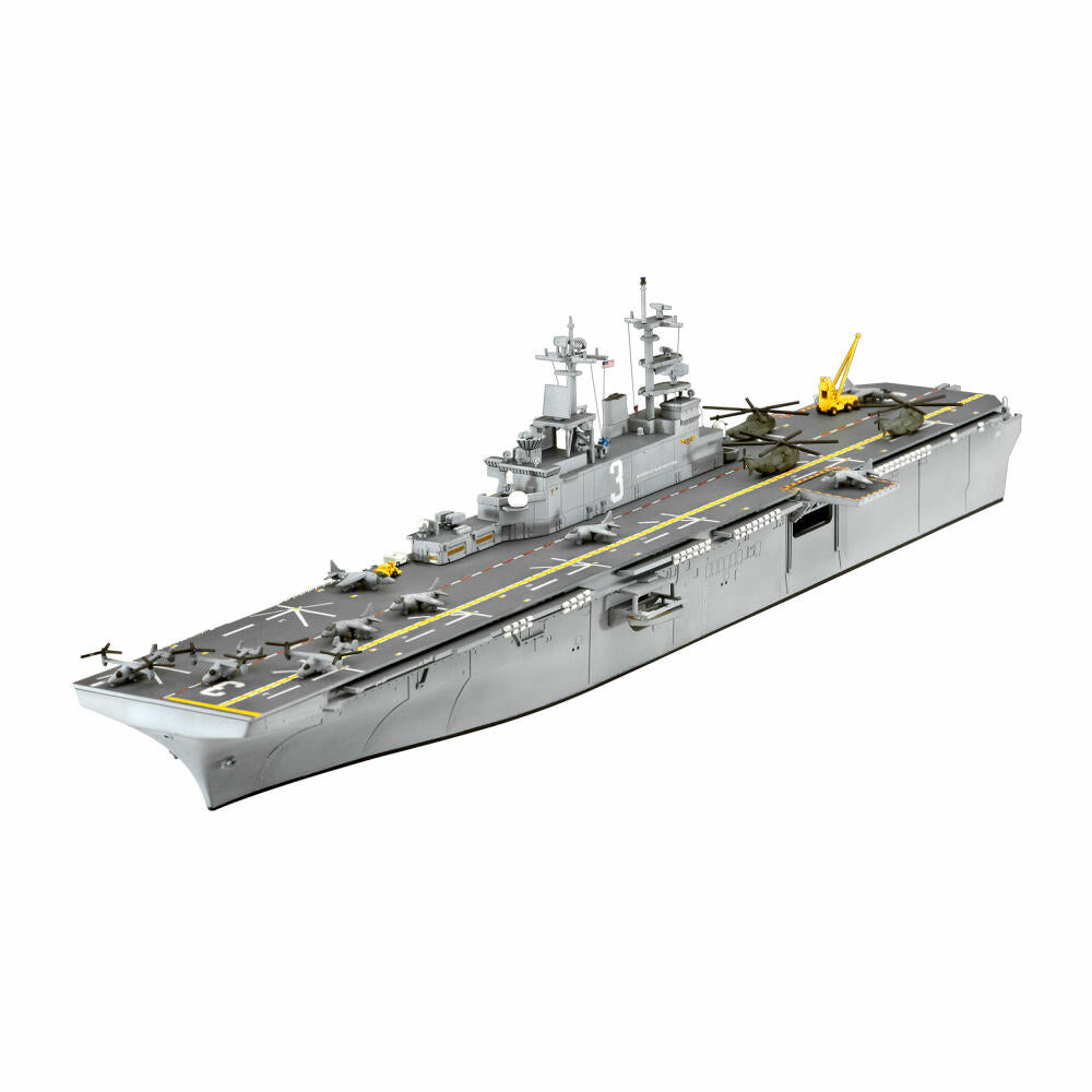 Revell Schiff-Modellbausatz US Navy Assault Carrier WASP Class, Landungsschiff, 142 Teile, 1:700, 05178