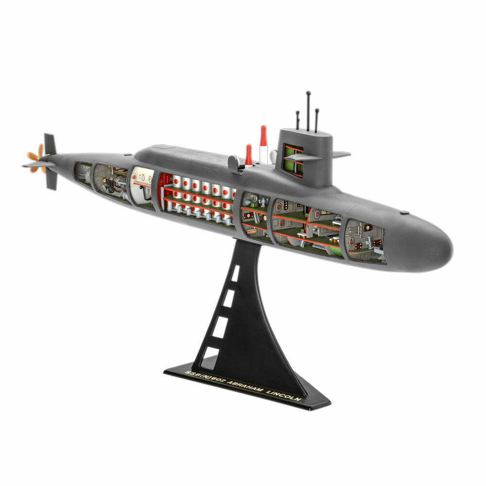 Revell Schiff-Modellbausatz S.S.B. Abraham Lincoln with Interior, U-Boot, 158 Teile, 1:253, 05185