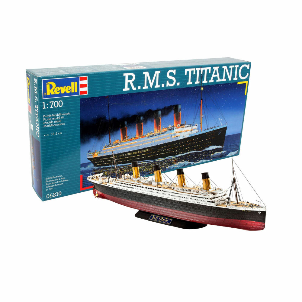Revell Schiff-Modellbausatz R.M.S. Titanic, Kreuzfahrtschiff, 132 Teile, 1:700, 05210