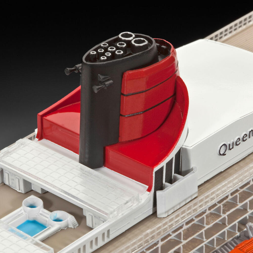Revell Schiff-Modellbausatz Ocean Liner Queen Mary 2, Kreuzfahrtschiff, 323 Teile, 1:700, 05231