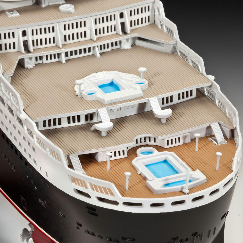 Revell Schiff-Modellbausatz Ocean Liner Queen Mary 2, Kreuzfahrtschiff, 323 Teile, 1:700, 05231