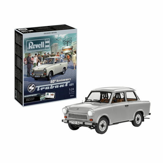 Revell Fahrzeug-Modellbausatz Trabant 601 60th Anniversary Exclusive Edition, Trabi, 136 Teile, 1:24, 05630