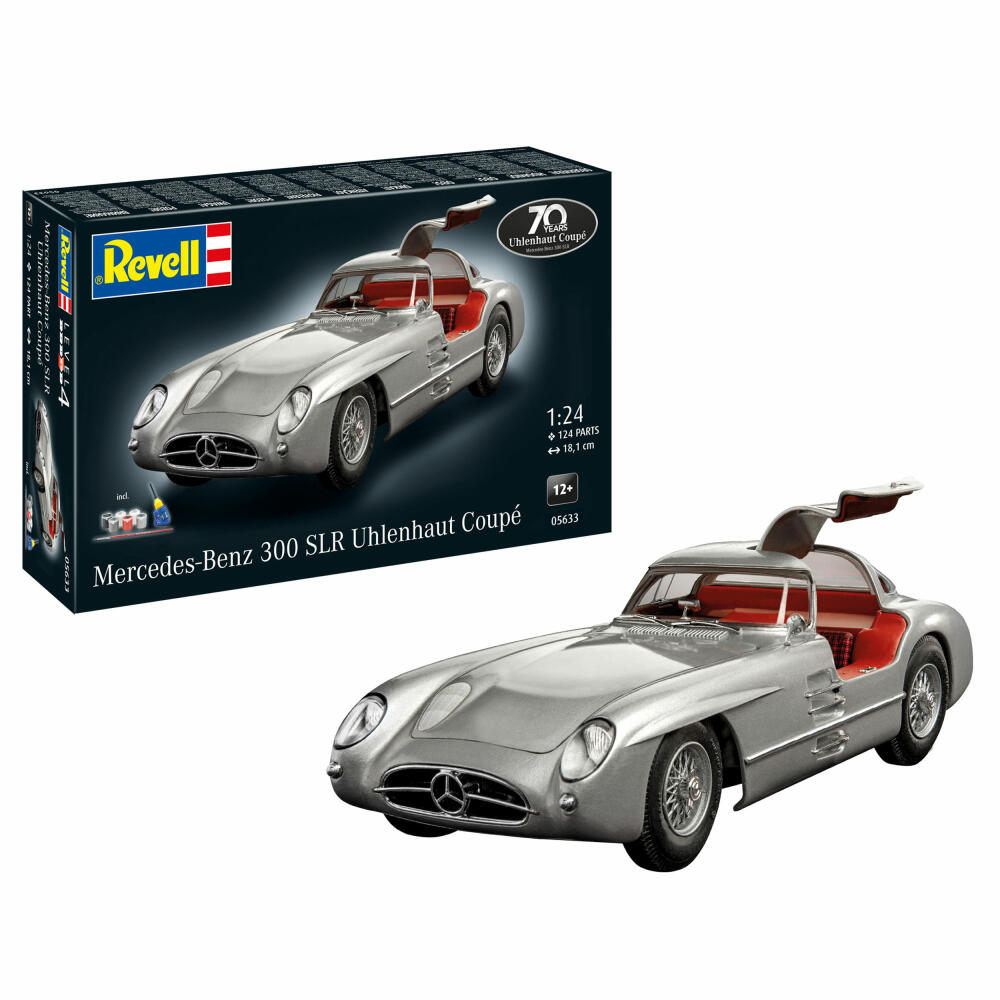 Revell Fahrzeug-Modell-Set Geschenkset Mercedes-Benz 300 SLR 70th Anniversary, Auto, 124 Teile, 1:24, 05633