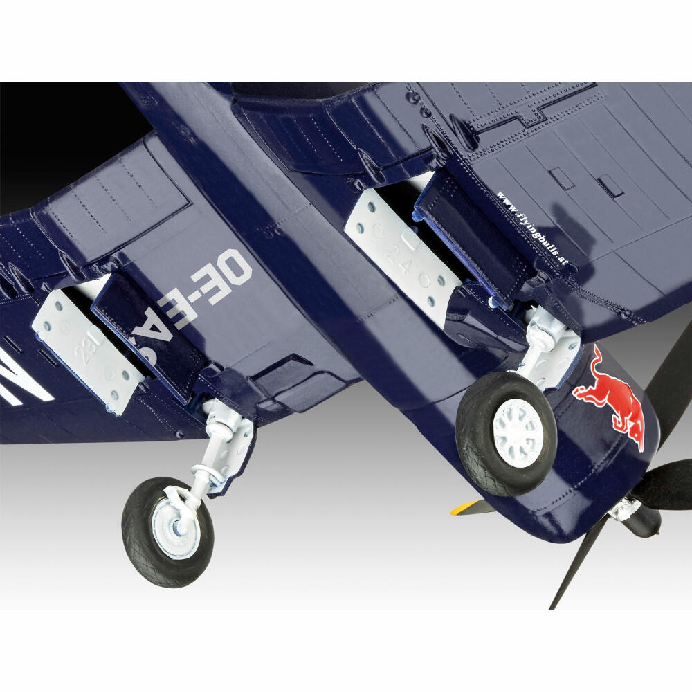 Revell Flugzeug-Modellbausatz Geschenkset Flying Bulls Vought F4U-4 Corsair, 46 Teile, 1:48, 05641