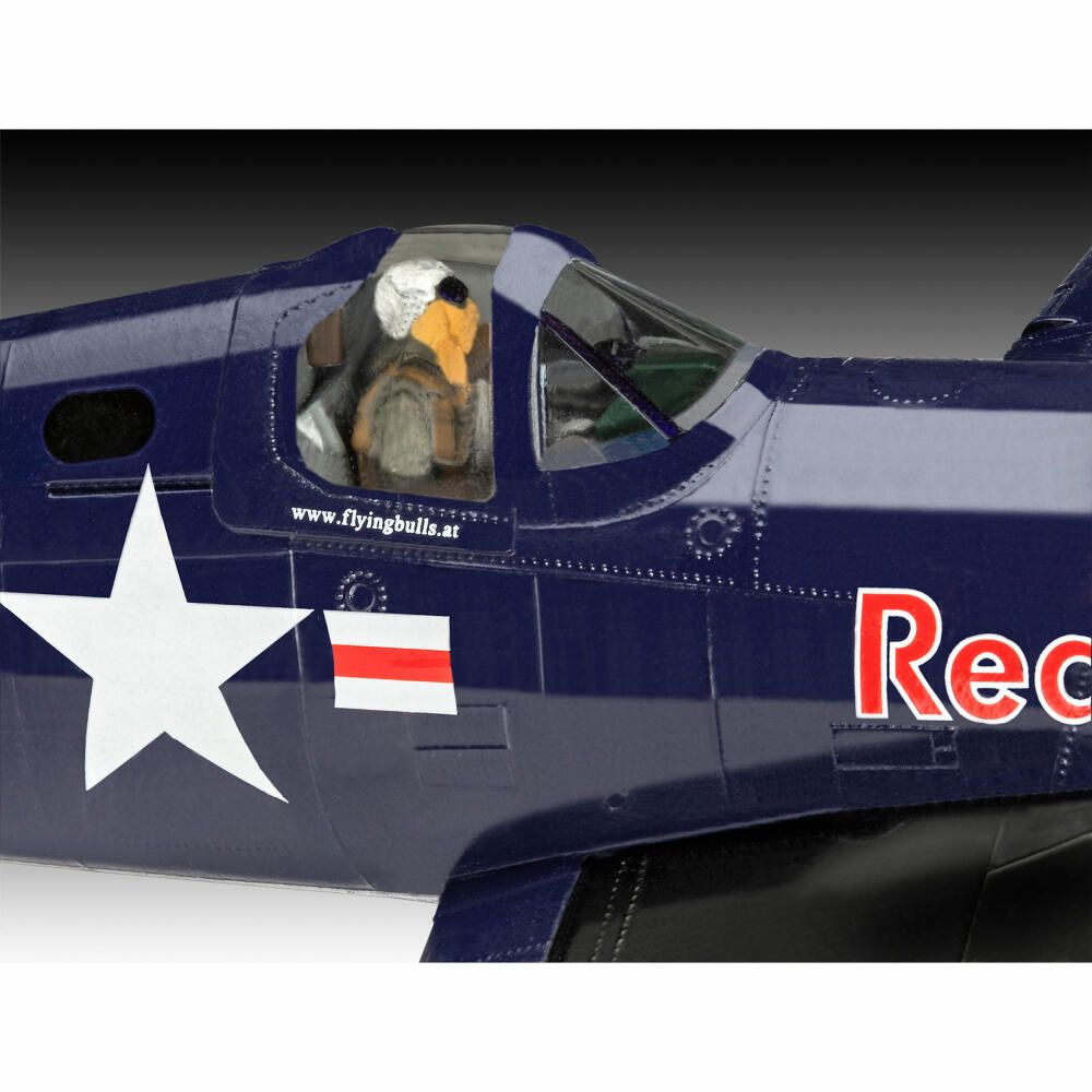 Revell Flugzeug-Modellbausatz Geschenkset Flying Bulls Vought F4U-4 Corsair, 46 Teile, 1:48, 05641