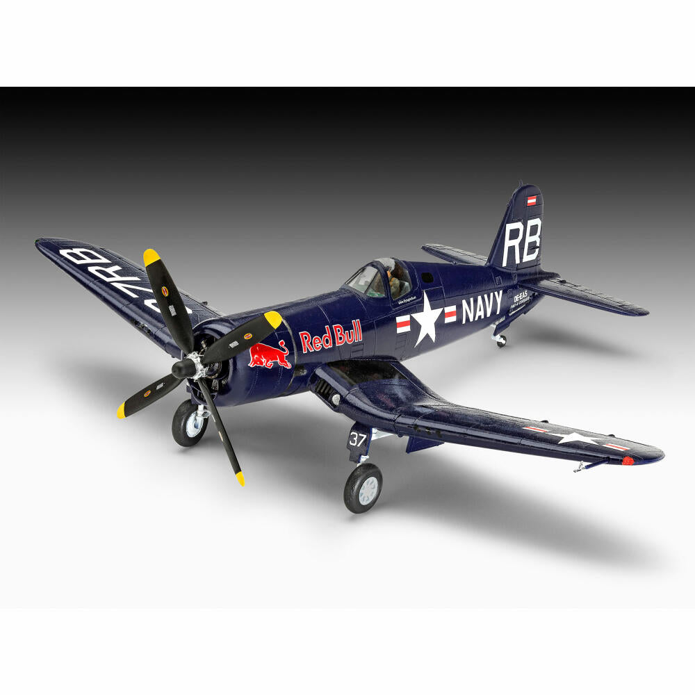 Revell Flugzeug-Modellbausatz Geschenkset Flying Bulls Vought F4U-4 Corsair, 46 Teile, 1:48, 05641