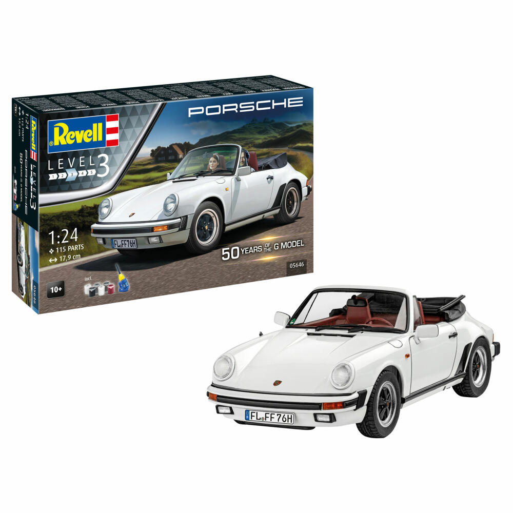 Revell Fahrzeug-Modellbausatz Geschenkset 50 Years of Porsche 911 G-Model, 115 Teile, 1:24, 05646