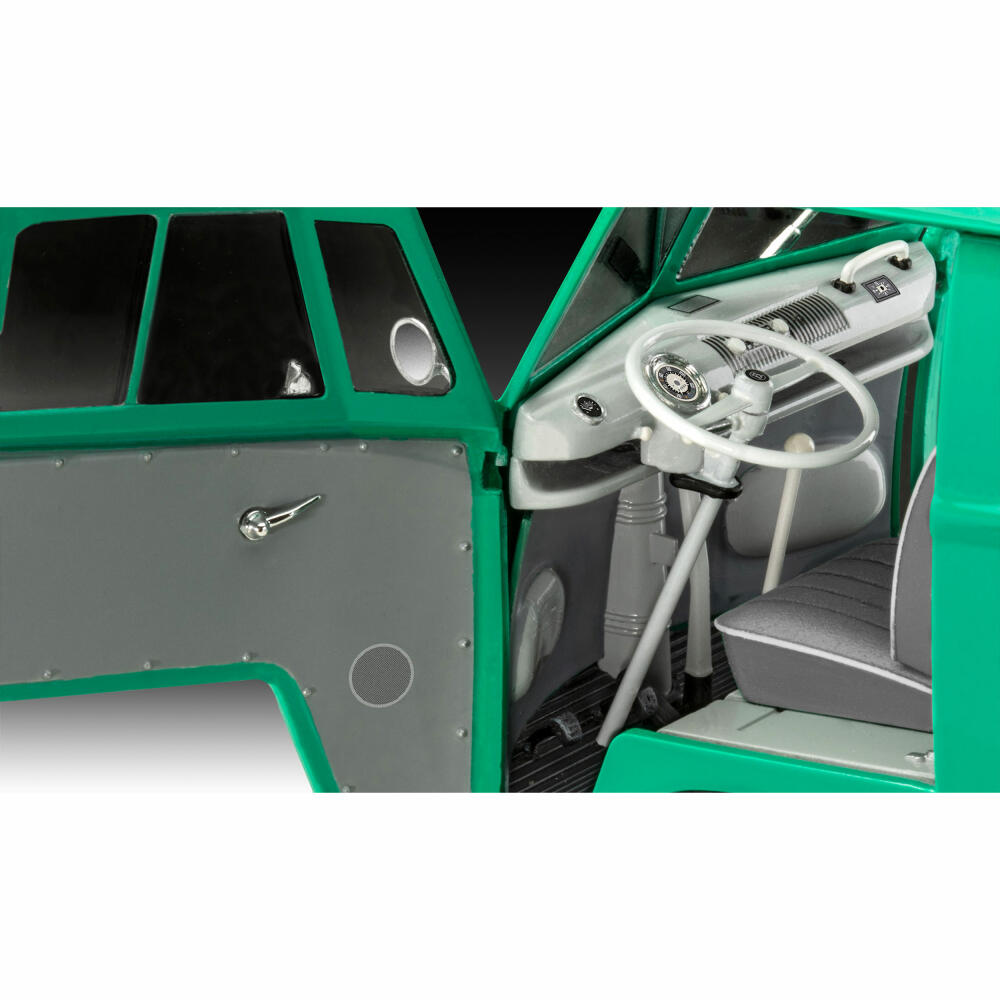Revell Fahrzeug-Modellbausatz Geschenkset VW T1 Bus 50 years of Vaillant, 128 Teile, 1:24, 05648