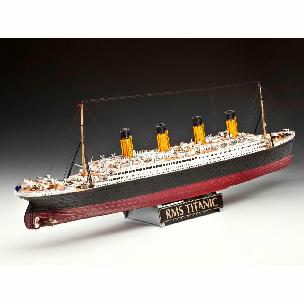 Revell Schiff-Modellbausatz Geschenkset 100 Jahre Titanic, Kreuzfahrtschiff, 262 Teile, 1:400, 05715