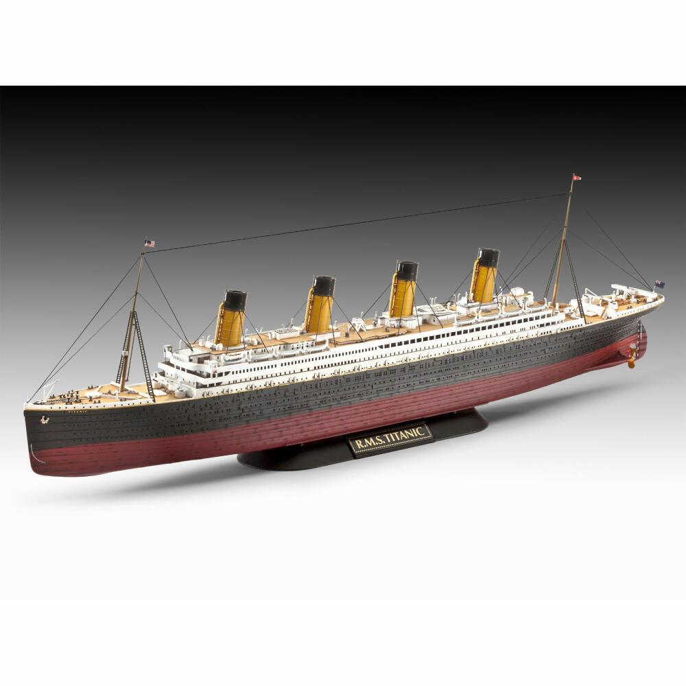 Revell Schiff-Modellbausatz Geschenkset R.M.S. Titanic, Kreuzfahrtschiff, 172 Teile, 1:700 & 1:1200, 05727