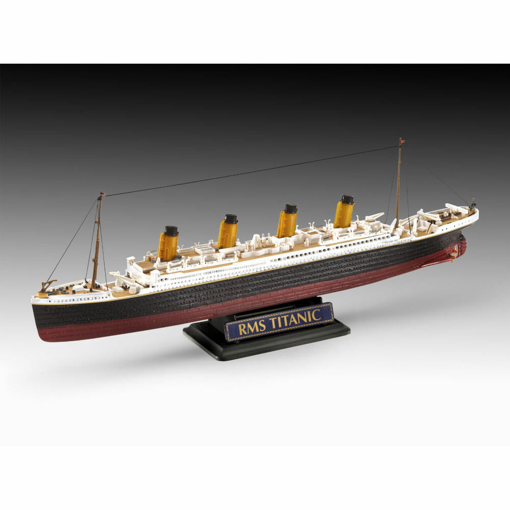 Revell Schiff-Modellbausatz Geschenkset R.M.S. Titanic, Kreuzfahrtschiff, 172 Teile, 1:700 & 1:1200, 05727