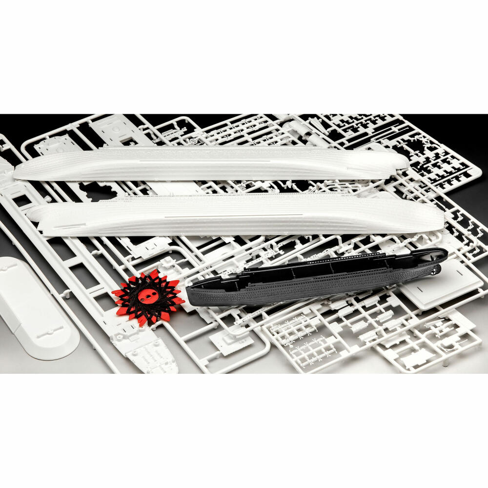 Revell Schiff-Modellbausatz Geschenkset R.M.S. Titanic, Kreuzfahrtschiff, 172 Teile, 1:700 & 1:1200, 05727