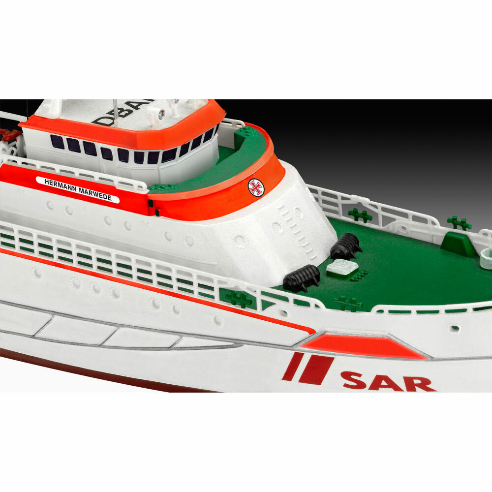 Revell Schiff-Modellbausatz Seenotkreuzer Hermann Marwede, 78 Teile, 1:200, 05812
