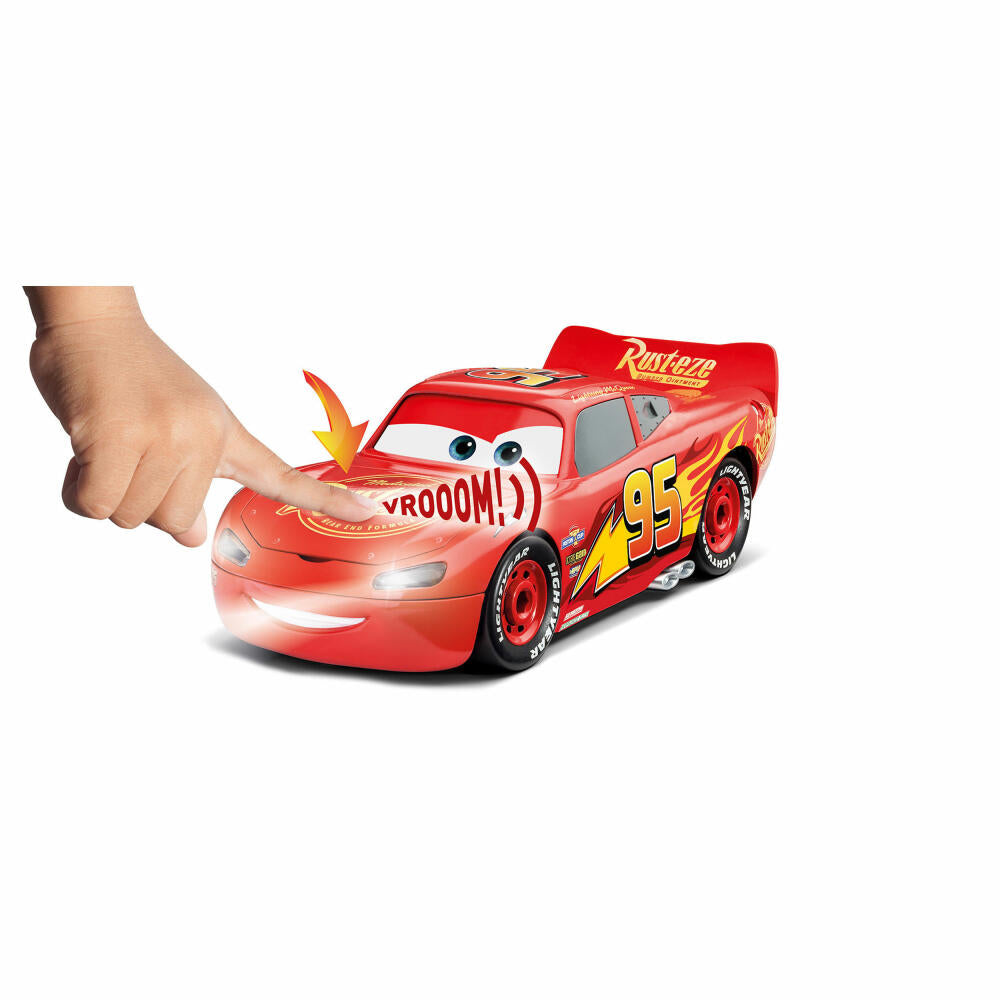Revell Steckbausatz Disney Cars Lightning McQueen Auto mit Licht&Sound, 19 Teile, 1:20, 06562