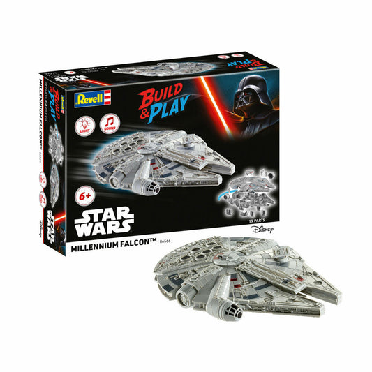 Revell Steckbausatz Star Wars Millennium Falcon Build & Play, 19 Teile, 1:164, 06566