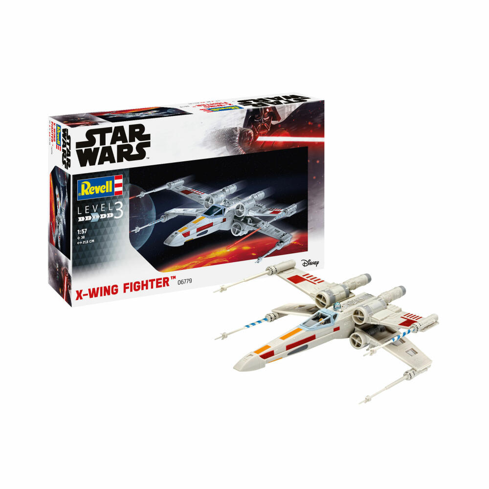 Revell Star Wars Modellbausatz X-Wing Fighter, Raumschiff, 38 Teile, 1:57, 06779