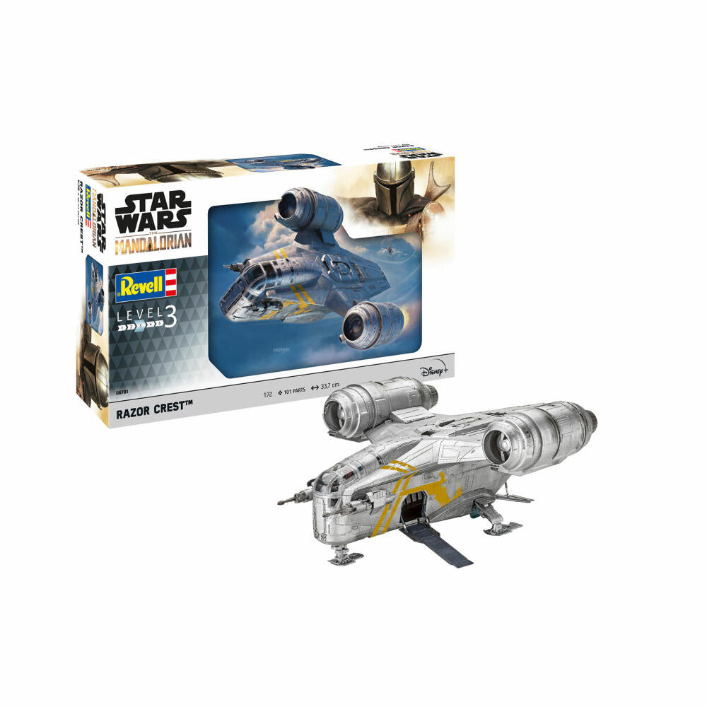 Revell Star Wars Modellbausatz The Mandalorian - Razor Crest, Raumschiff, 101 Teile, 1:72, 06781