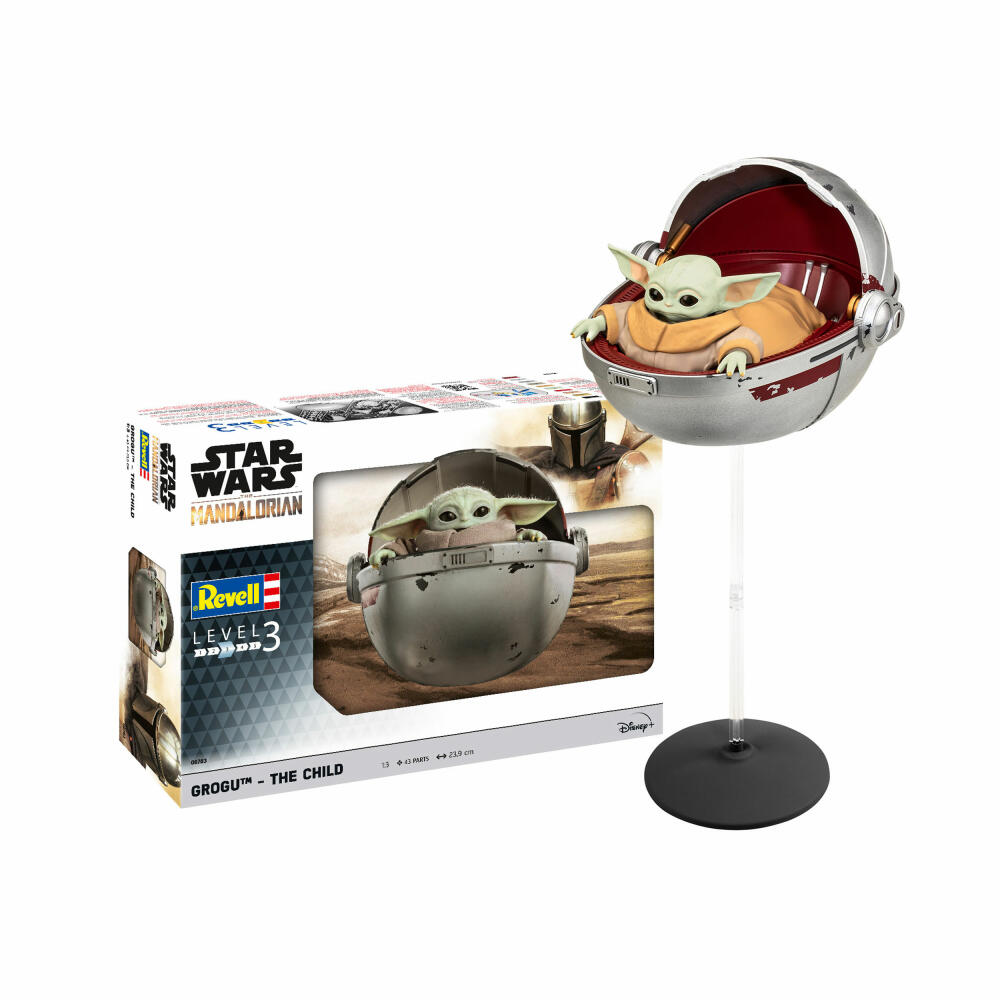 Revell Star Wars Modellbausatz The Mandalorian - Grogu - The Child, Figur, Baby Yoda, 43 Teile, 1:3, 06783