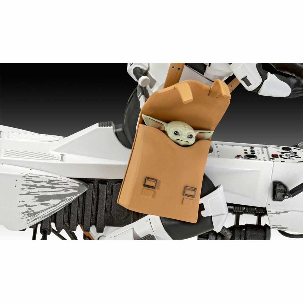 Revell Star Wars Modellbausatz The Mandalorian - Speeder Bike, 102 Teile, 1:12, 06786