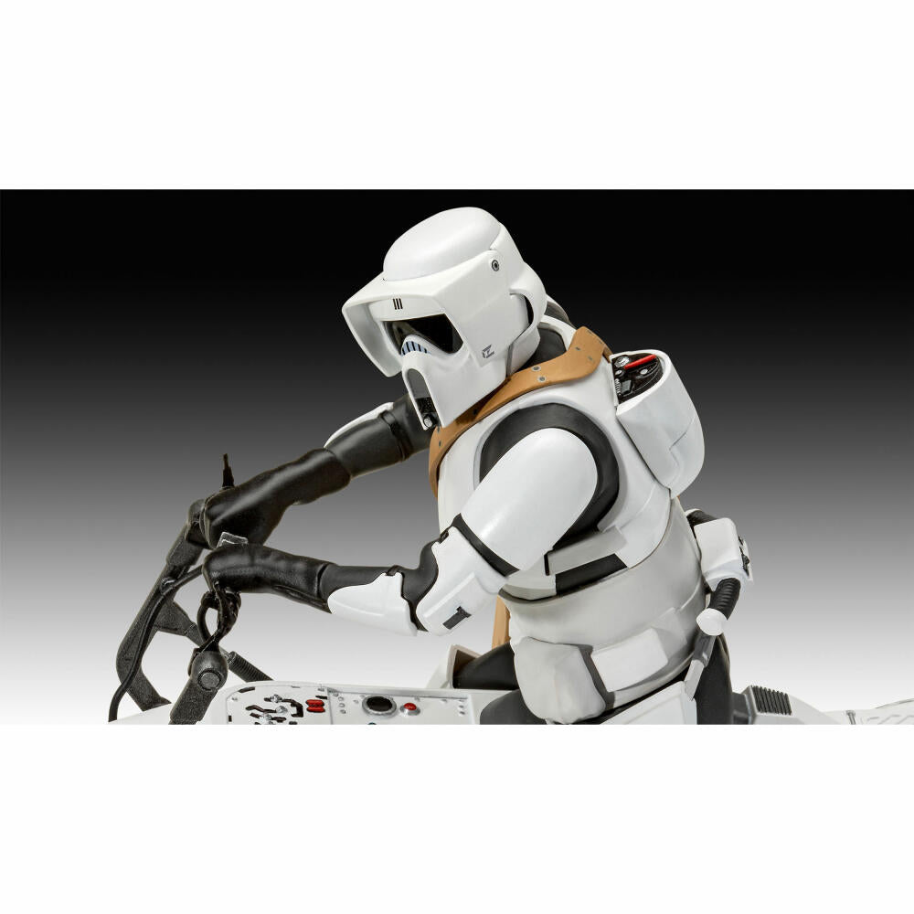 Revell Star Wars Modellbausatz The Mandalorian - Speeder Bike, 102 Teile, 1:12, 06786