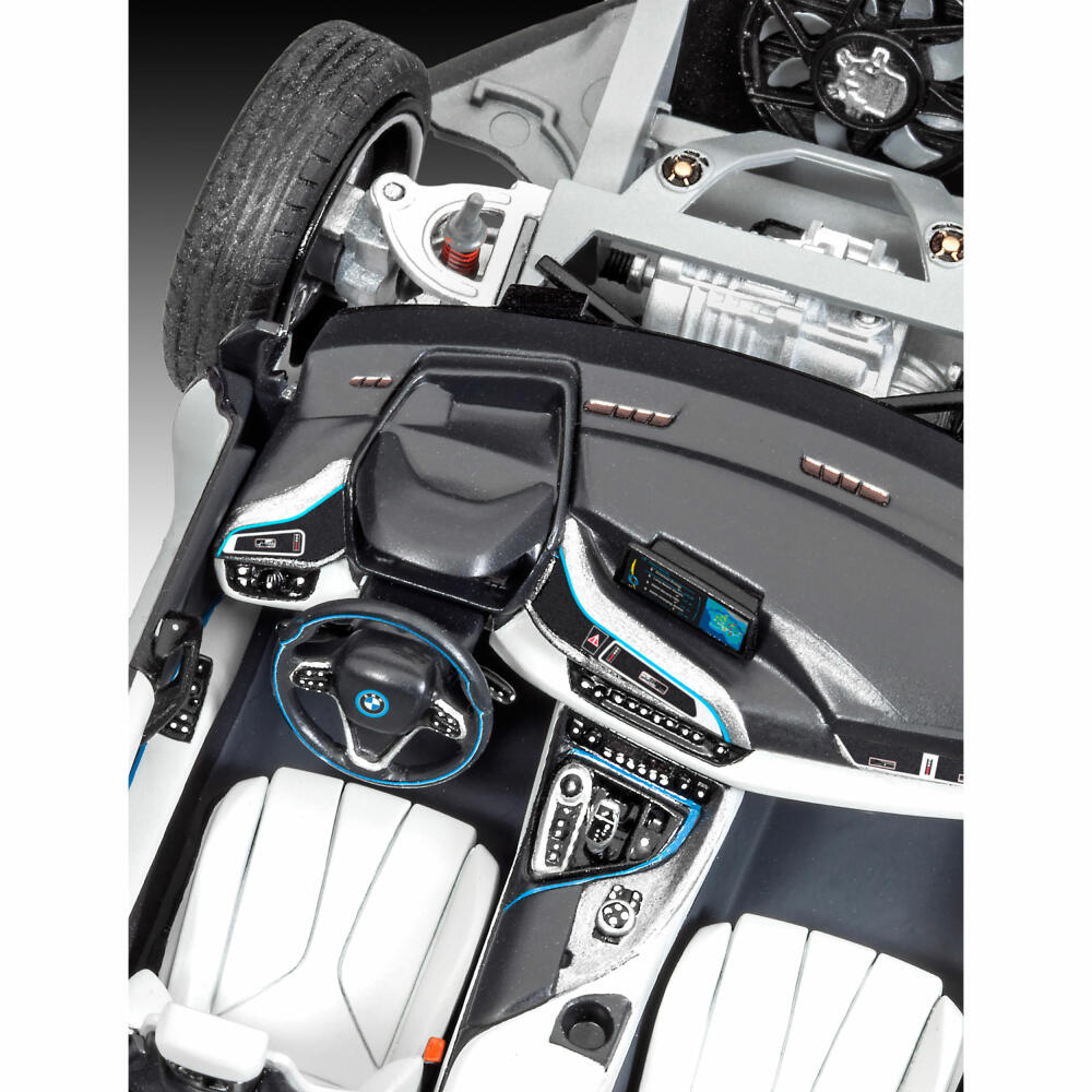 Revell Fahrzeug-Modellbausatz BMW i8, Auto, 131 Teile, 1:24, 07008