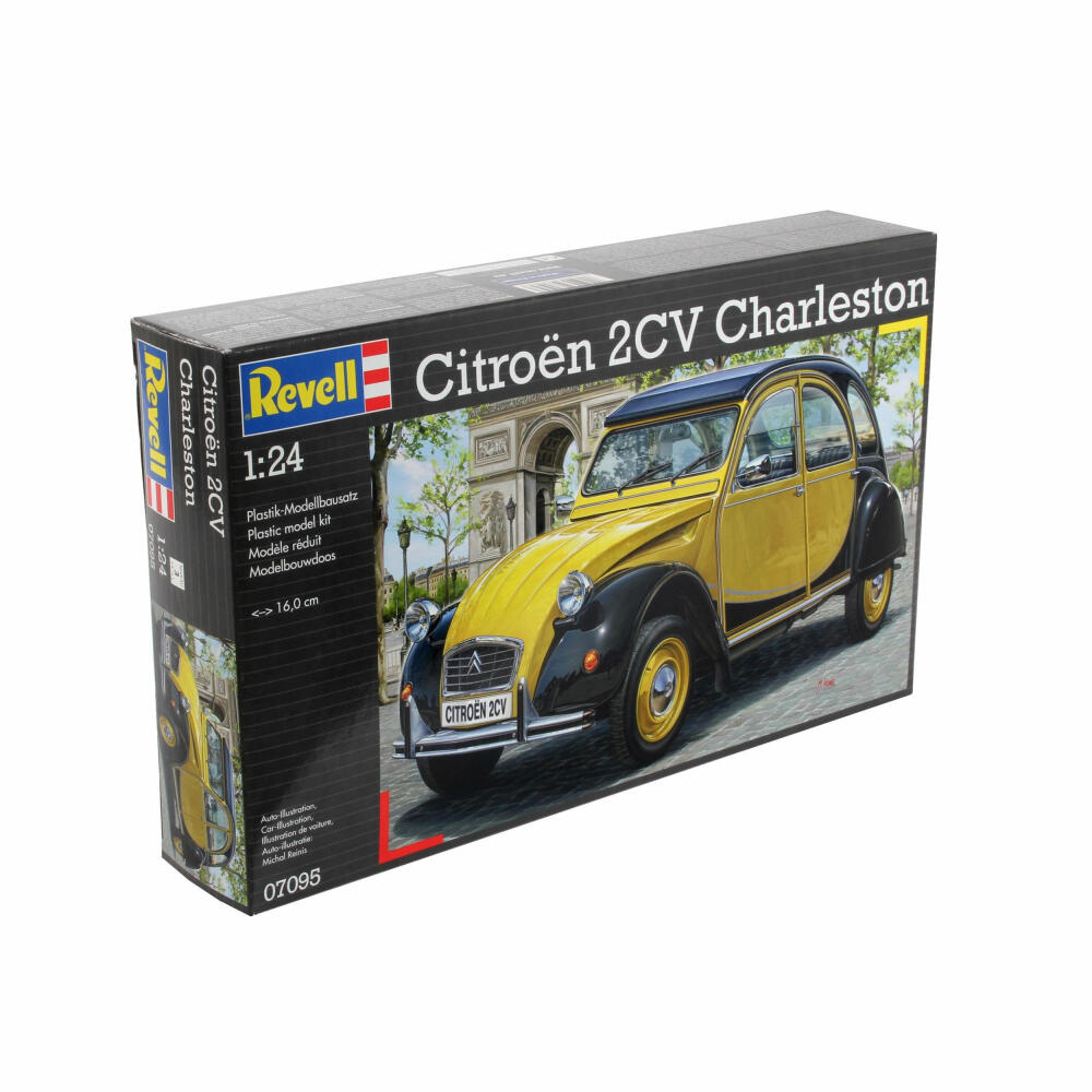Revell Fahrzeug-Modellbausatz Citroen 2CV Charleston, Auto, 126 Teile, 1:24, 07095