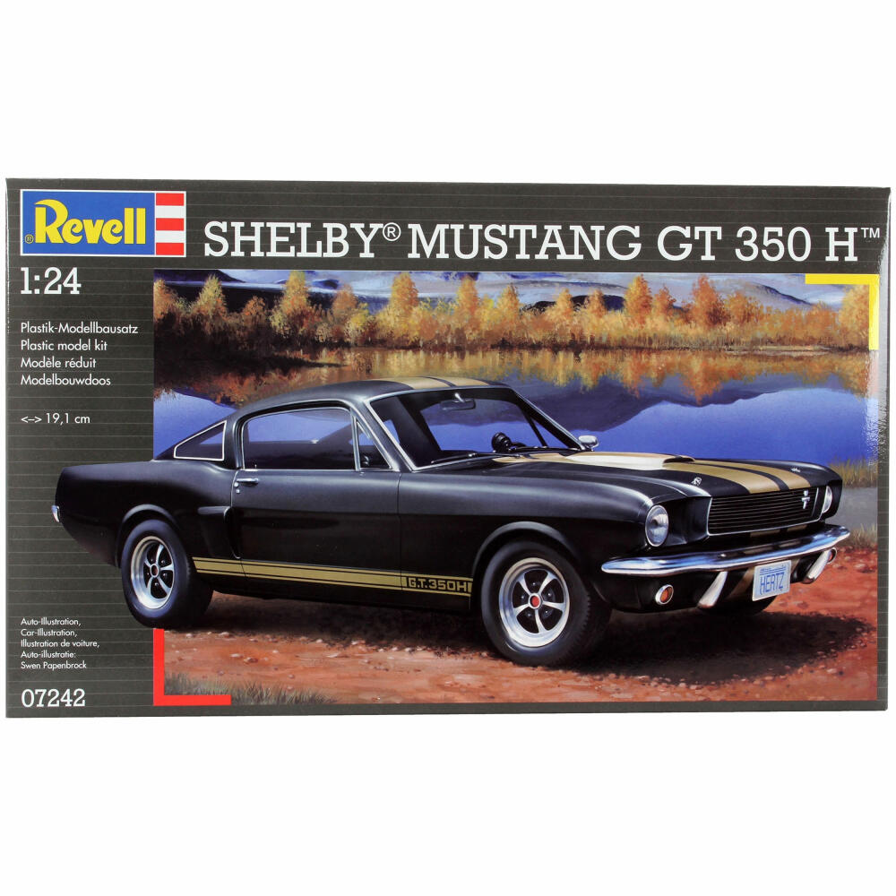 Revell Fahrzeug-Modellbausatz Shelby Mustang GT 350 H, Auto, 86 Teile, 1:24, 07242