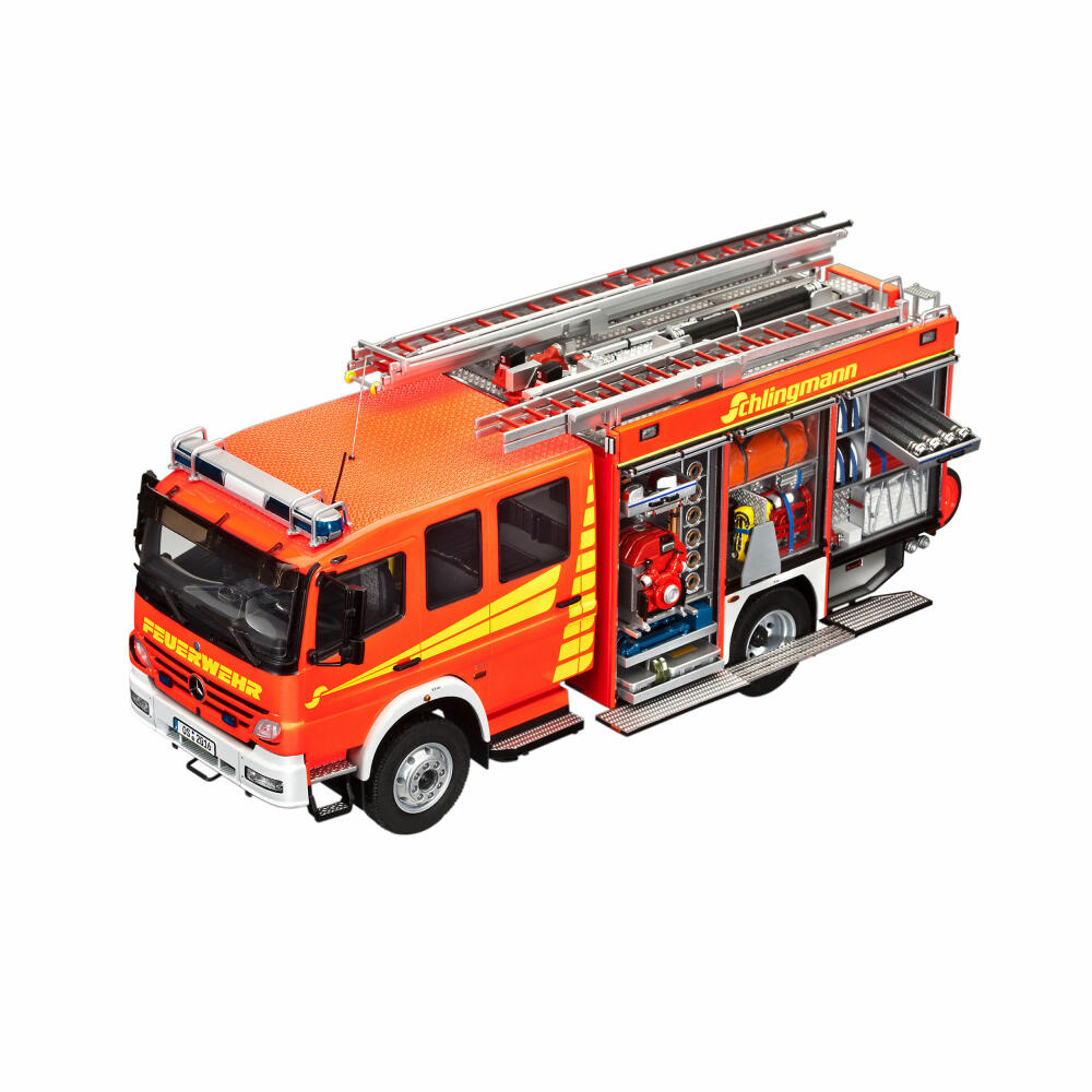 Revell Fahrzeug-Modellbausatz Schlingmann LF 20/16, Feuerwehrauto, 270 Teile, 1:24, 07404