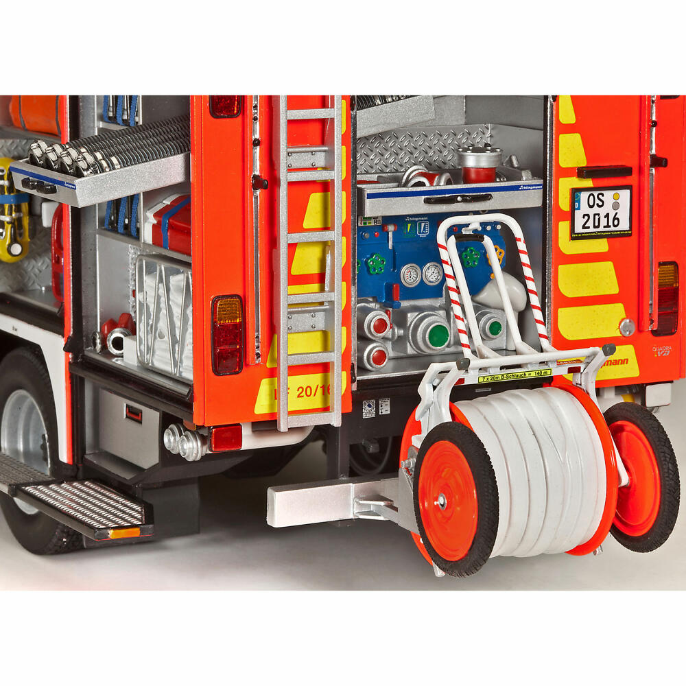 Revell Fahrzeug-Modellbausatz Schlingmann LF 20/16, Feuerwehrauto, 270 Teile, 1:24, 07404