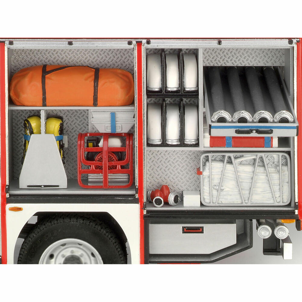 Revell Fahrzeug-Modellbausatz MAN TGM / Schlingmann HLF 20 VARUS 4x4, Feuerwehrauto, 295 Teile, 1:24, 07452