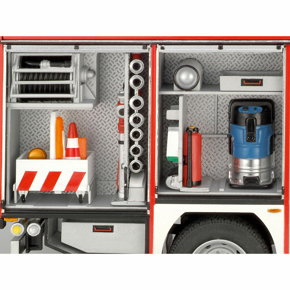 Revell Fahrzeug-Modellbausatz MAN TGM / Schlingmann HLF 20 VARUS 4x4, Feuerwehrauto, 295 Teile, 1:24, 07452