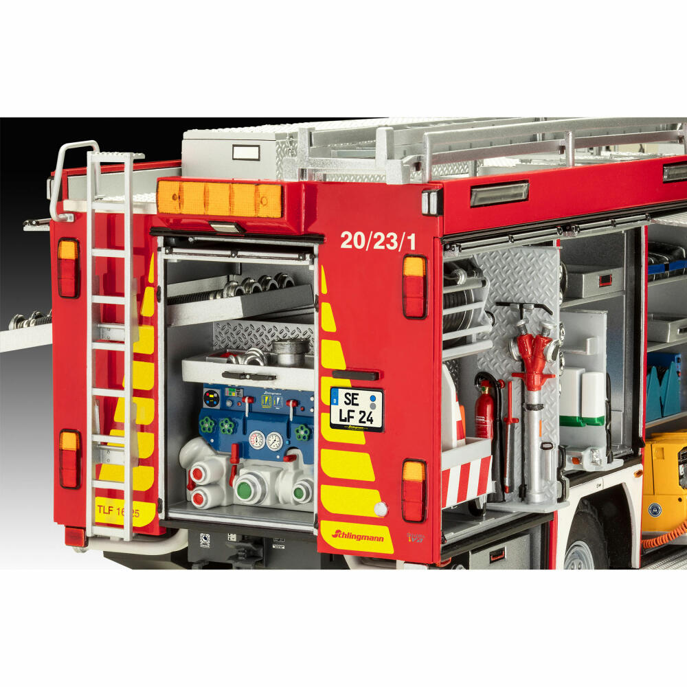 Revell Fahrzeug-Modellbausatz Schlingmann TLF 16/25, Feuerwehrauto, 228 Teile, 1:24, 07586