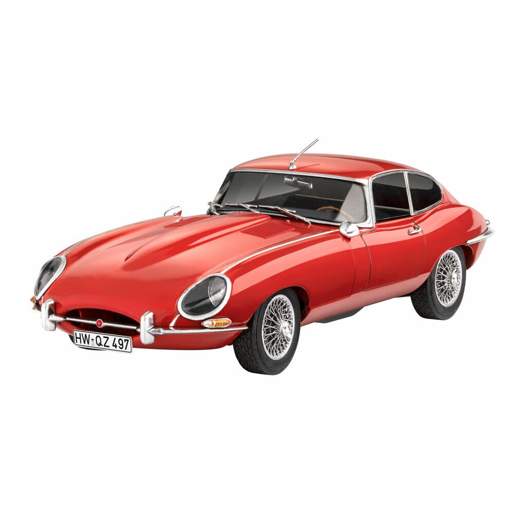 Revell Fahrzeug-Modellbausatz Jaguar E-Type Coupé, Auto, 142 Teile, 1:24, 07668