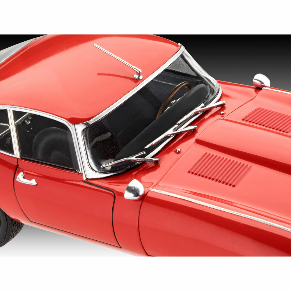 Revell Fahrzeug-Modellbausatz Jaguar E-Type Coupé, Auto, 142 Teile, 1:24, 07668