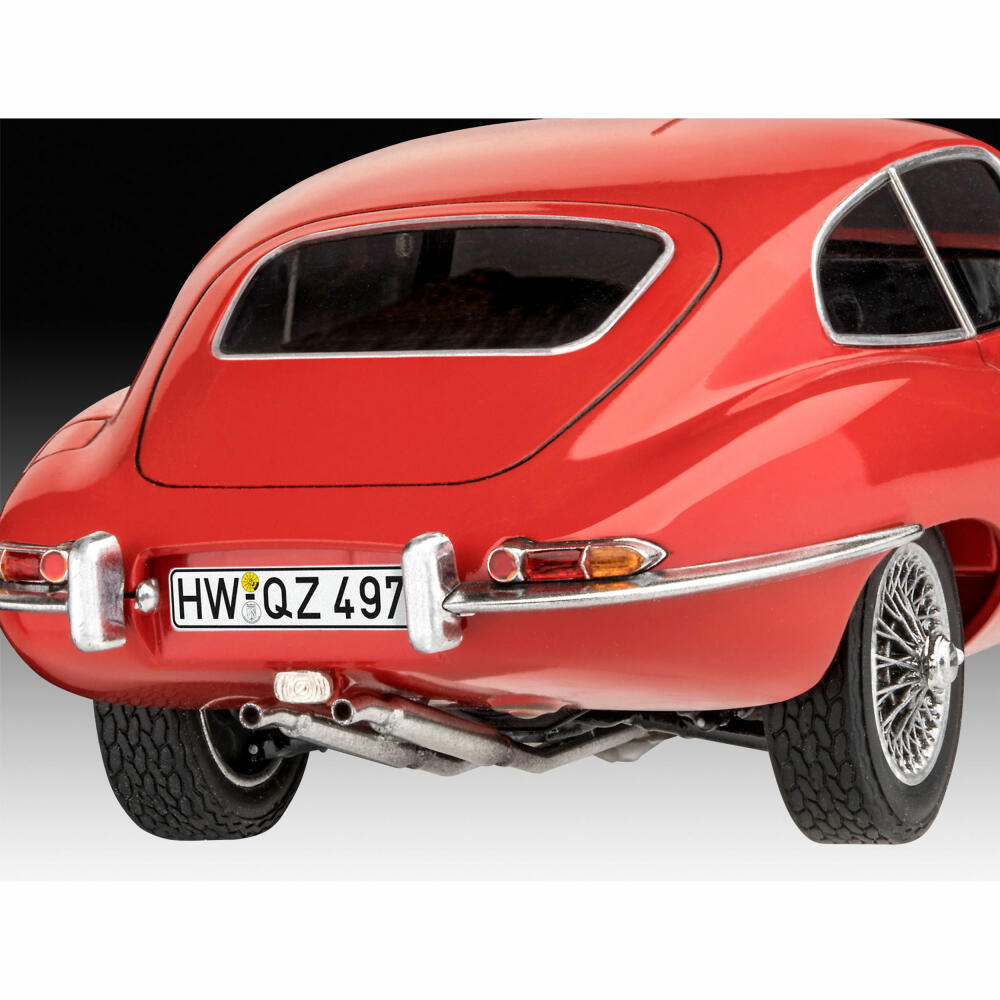 Revell Fahrzeug-Modellbausatz Jaguar E-Type Coupé, Auto, 142 Teile, 1:24, 07668