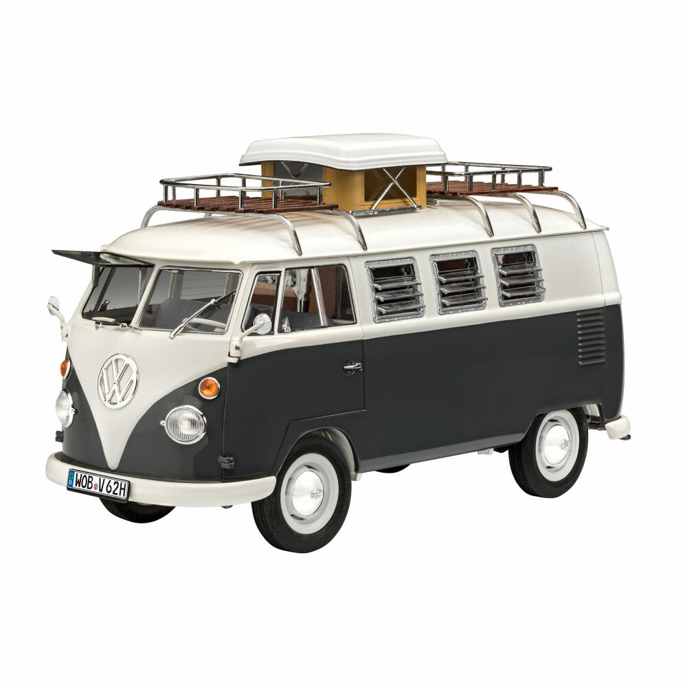 Revell Fahrzeug-Modellbausatz VW T1 Camper, Campingwagen, 189 Teile, 1:24, 07674