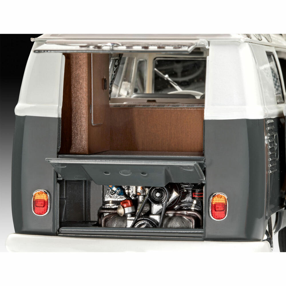 Revell Fahrzeug-Modellbausatz VW T1 Camper, Campingwagen, 189 Teile, 1:24, 07674