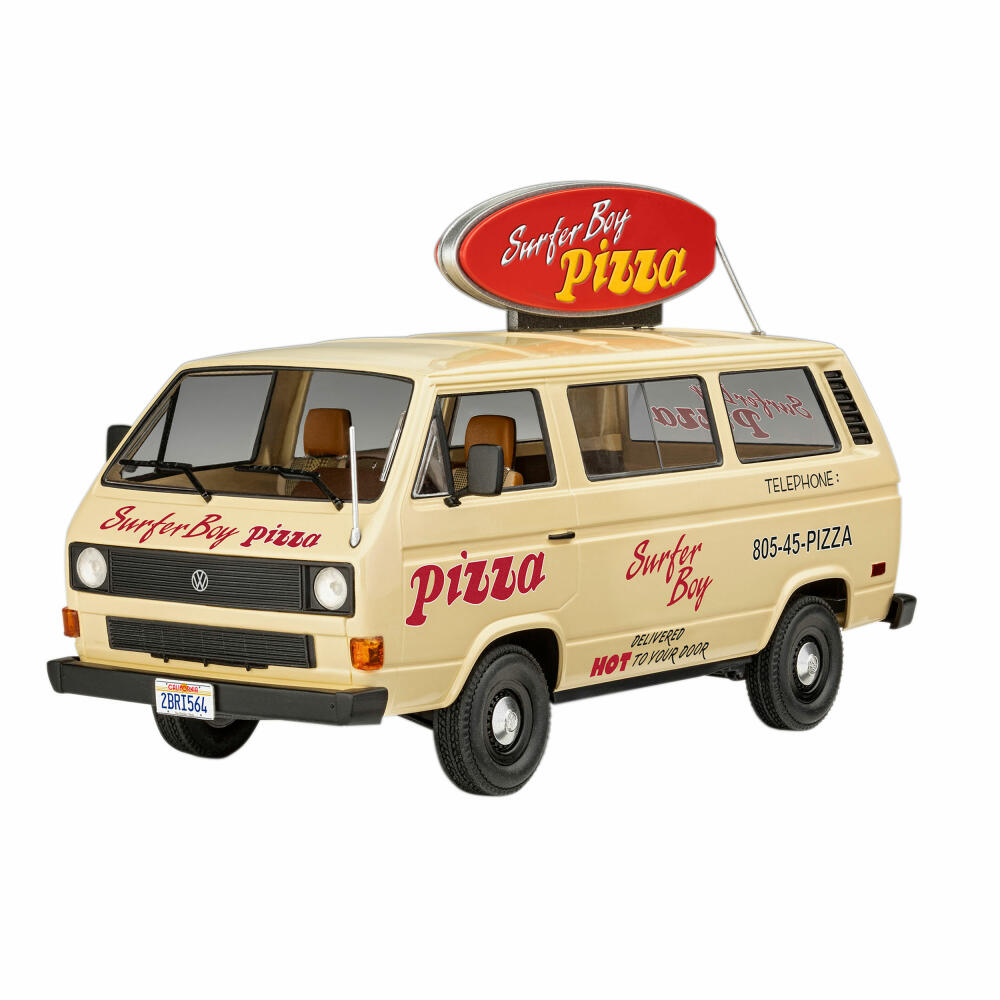 Revell Fahrzeug-Modellbausatz Stranger Things Argyles VWT3 Surfer Boy Pizza Van, Auto, 84 Teile, 1:25, 07725