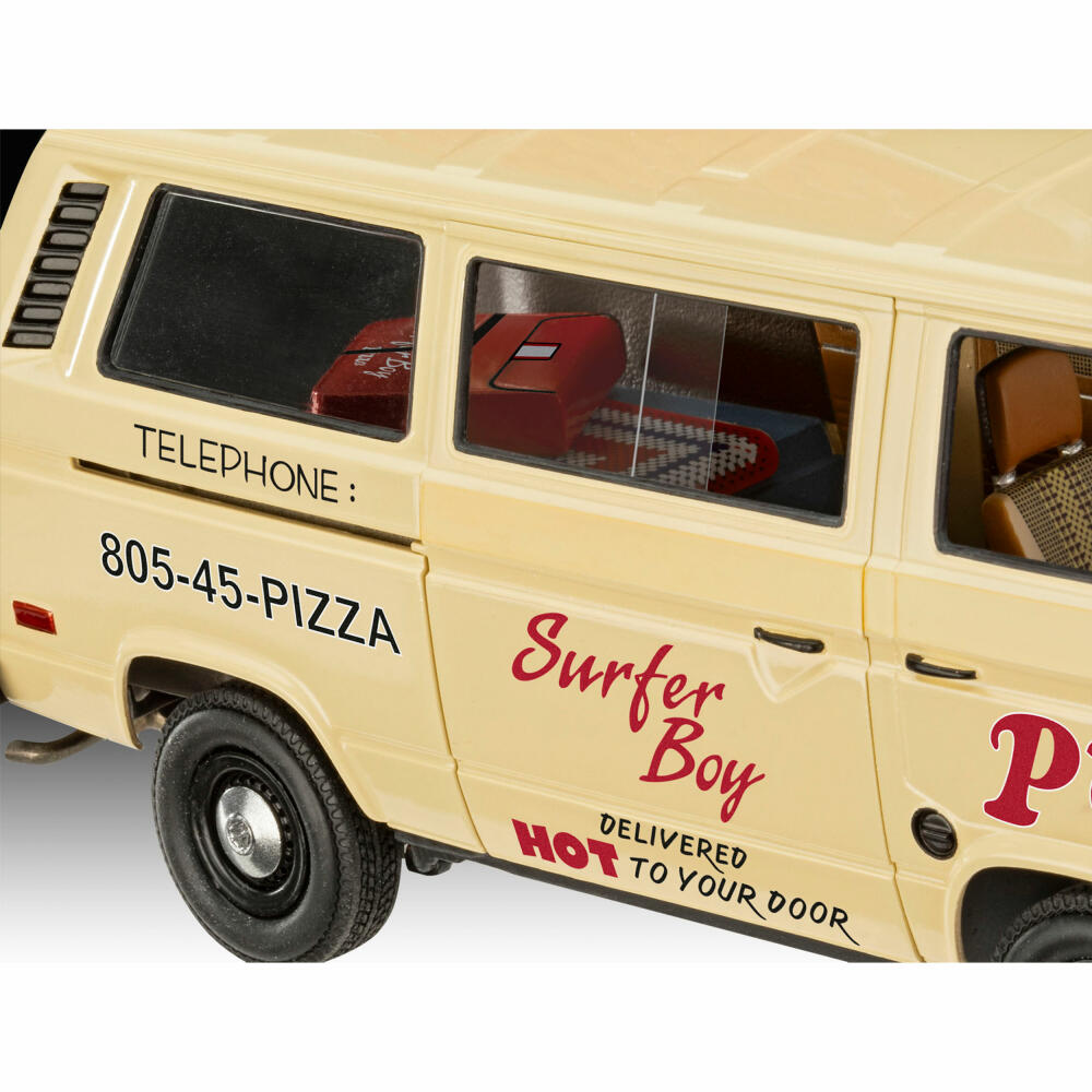 Revell Fahrzeug-Modellbausatz Stranger Things Argyles VWT3 Surfer Boy Pizza Van, Auto, 84 Teile, 1:25, 07725