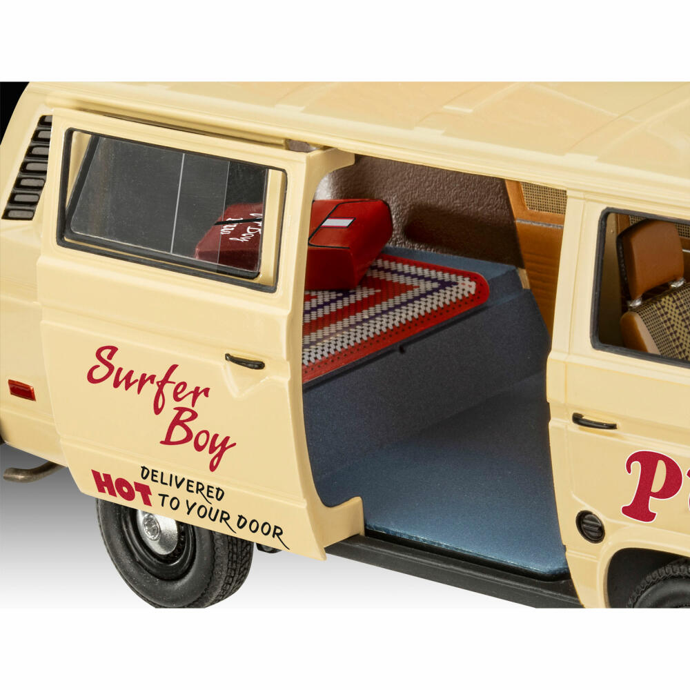 Revell Fahrzeug-Modellbausatz Stranger Things Argyles VWT3 Surfer Boy Pizza Van, Auto, 84 Teile, 1:25, 07725